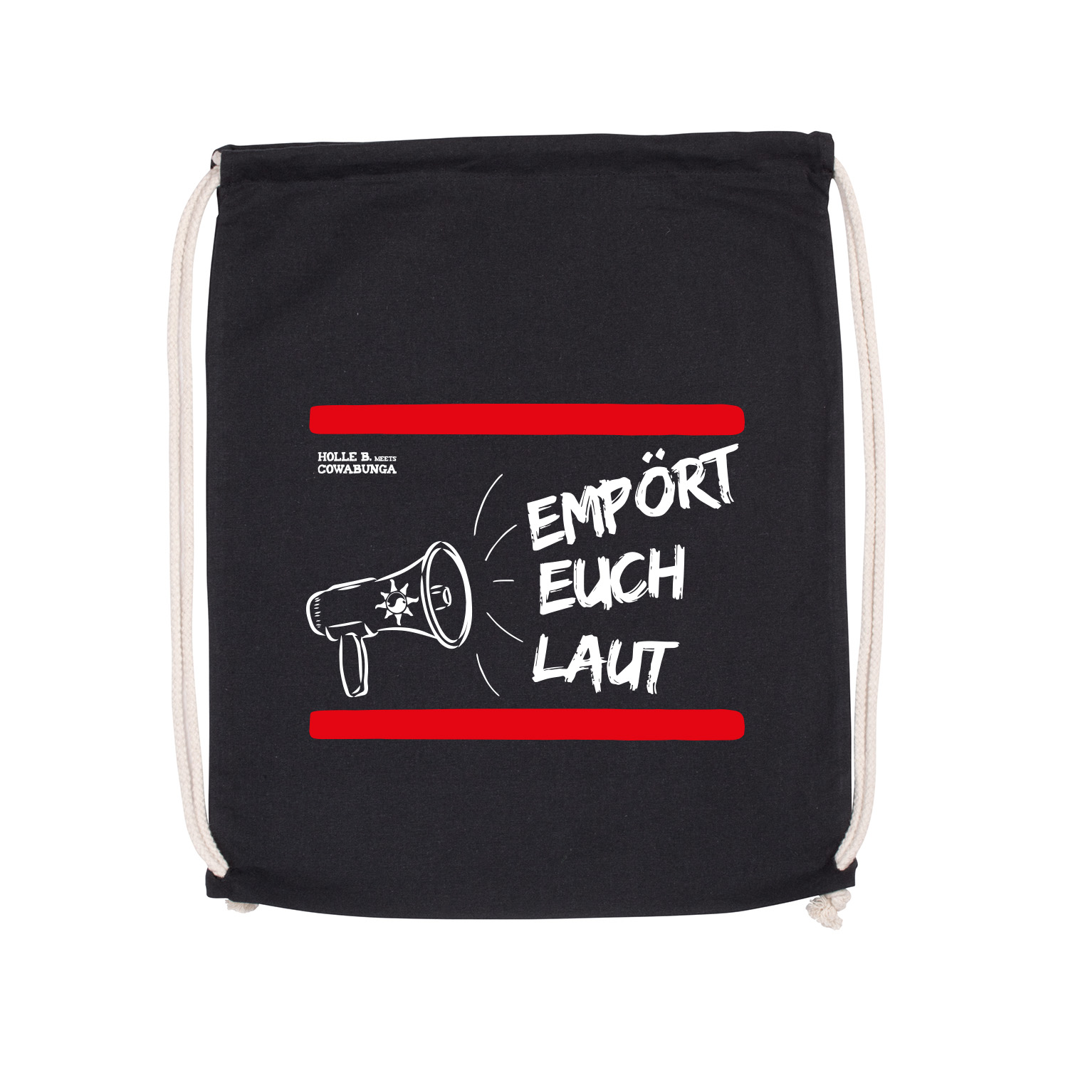 Turnbeutel »Empört euch laut«       